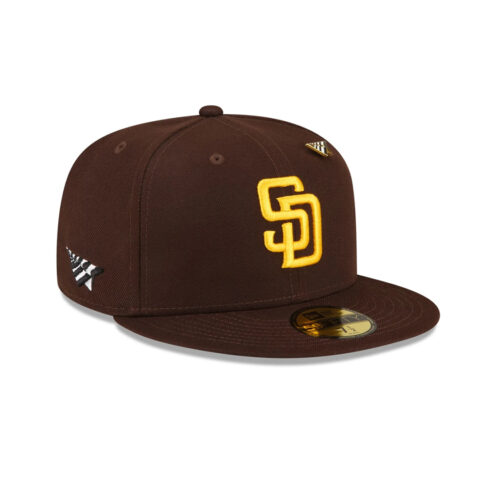 Paper Planes x New Era 59Fifty San Diego Padres Game Team Colors Fitted Hat Brown
