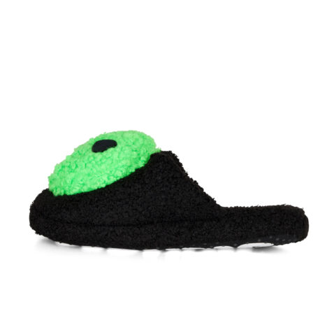 Ripndip Lord Alien Plush Face House Slippers Black
