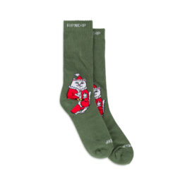 Ripndip Lord Santa Socks Olive