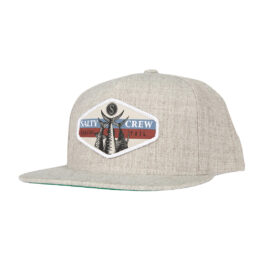 Salty Crew High Tail 5  Panel Snapback Hat Oatmeal