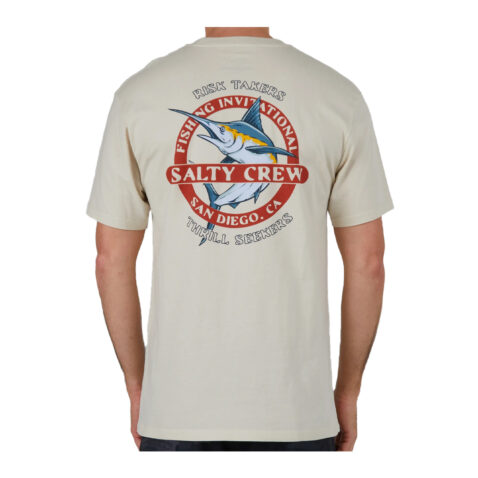 Salty Crew Interclub  Premium Short Sleeve T-Shirt Bone - Image 2