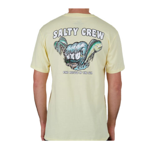Salty Crew Shaka  Premium Short Sleeve T-Shirt Banana - Image 2