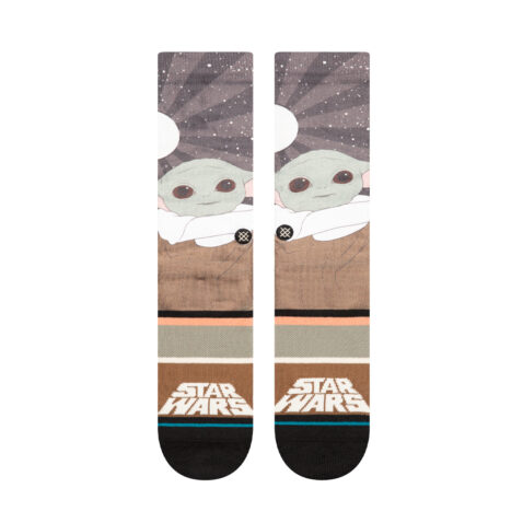 Stance Grogu By Jaz Socks Splatter Grey