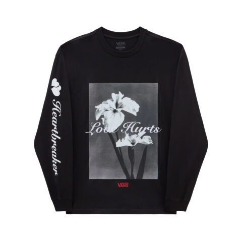 Vans Broken Orchid Long  Sleeve T-Shirt Black