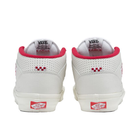Vans Skate Half Cab Vintage Sport Shoe White Red - Image 3