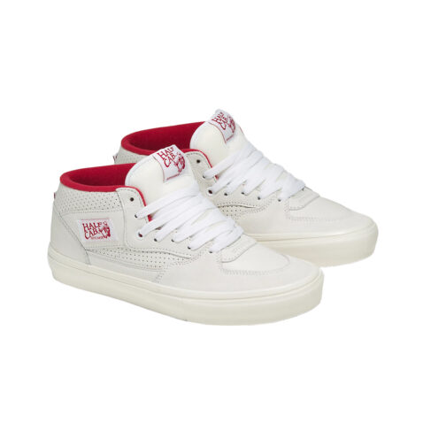 Vans Skate Half Cab Vintage Sport Shoe White Red - Image 2