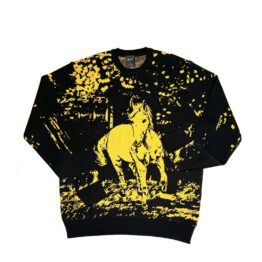 HUF #5 Horse Crewneck Sweater Black