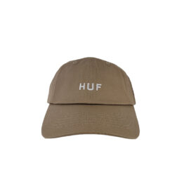 HUF Set OG Adjustable 6 Panel Snapback Hat Biscuit Brown