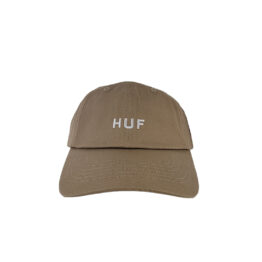 HUF Set OG CV Adjustable 6 Panel Snapback Hat Biscuit