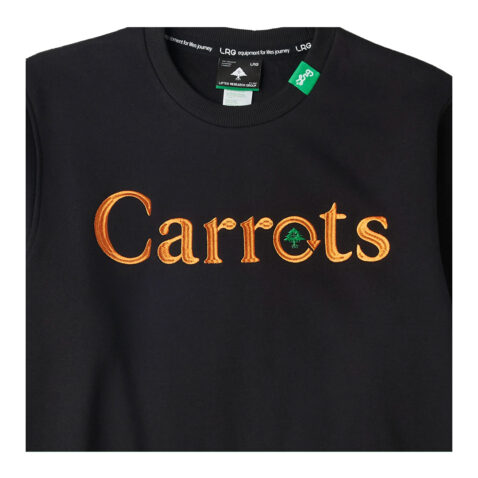 LRG x Carrots Cycle Wordmark Crewneck Sweatshirt Black - Image 2
