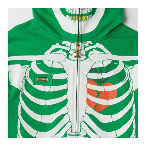 LRG x Carrots Dead Serious Full Zip Hoodie Kelly Green - Image 3