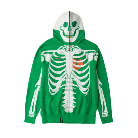 LRG x Carrots Dead Serious Full Zip Hoodie Kelly Green