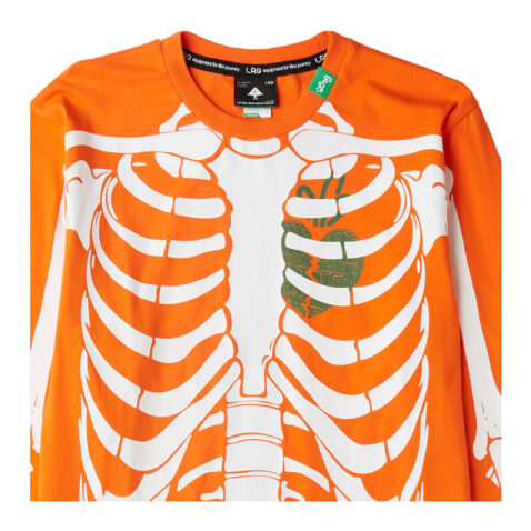 LRG x Carrots Serious Carrot Long Sleeve Knit Shirt Orange - Image 2