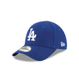 New Era 9Forty Los Angeles Dodgers 2024 Seoul Series On Field Game Adjustable Strapback Hat Dark Royal Blue