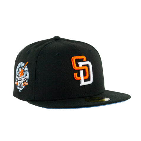 New Era 59Fifty San Diego Padres Aux Pack Track 3 Fitted Hat Black Rust Orange White - Image 4