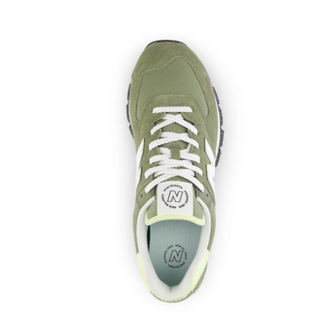 New Balance 574 Rugged  Shoe Green White - Image 4