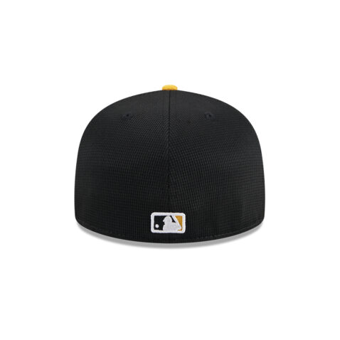 New Era 59Fifty Pittsburgh Pirates Batting Practice 2024 Fitted Hat Black Gold - Image 5