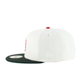 New Era 59Fifty San Diego Padres Aux Pack Track 2 Fitted Hat Chrome White Red Black