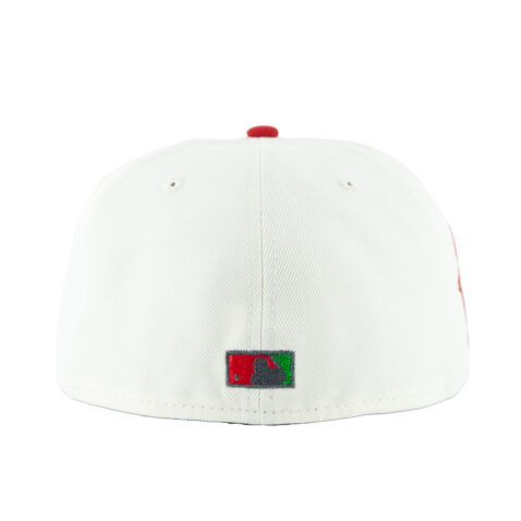 New Era 59Fifty San Diego Padres Aux Pack Track 2 Fitted Hat Chrome White Red Black