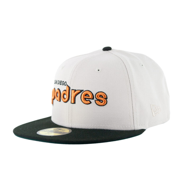 New Era 59Fifty San Diego Padres Aux Pack Track 4 Fitted Hat Stone Black Hazel Brown Left Fro New Era 59Fifty San Diego Padres Aux Pack Track 4 Fitted Hat Stone Black Hazel Brown Left Fro