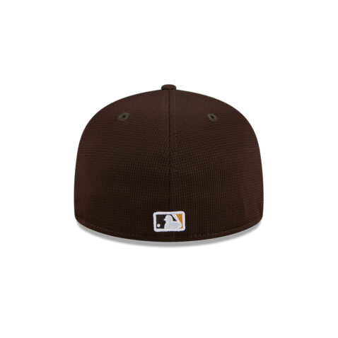 New Era 59Fifty San Diego Padres Batting Practice 2024 Fitted Hat Burnt Wood Brown Stone