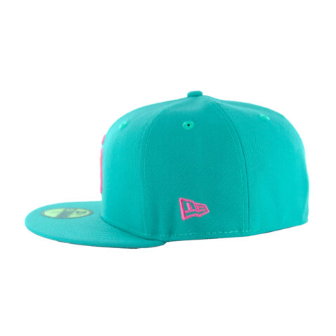 New Era 59Fifty San Diego Padres City Connect BC Edition Fitted Hat Clear Mint Pink Glow