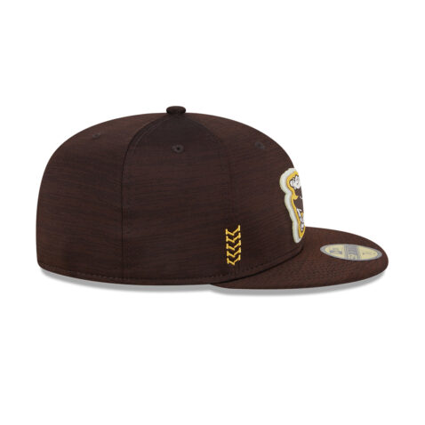 New Era 59Fifty San Diego Padres Clubhouse 2024 Fitted Hat Burnt Wood Brown