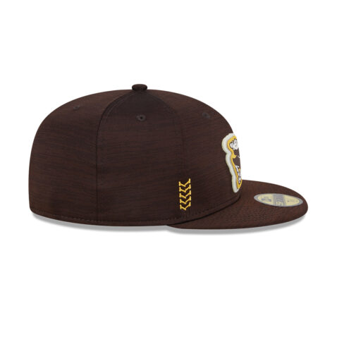 New Era 59Fifty San Diego Padres Clubhouse 2024 Fitted Hat Burnt Wood Brown - Image 5