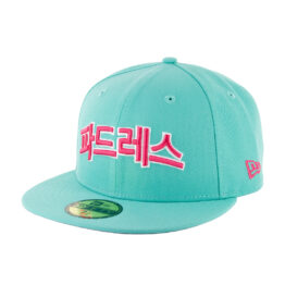New Era 59Fifty San Diego Padres Hangul City Connect Fitted Hat Clear Mint Pink