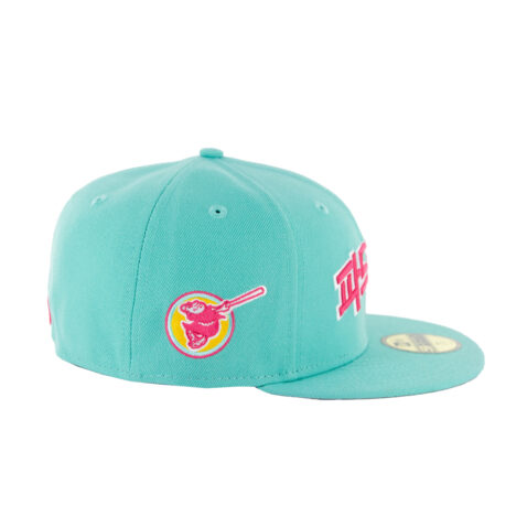 New Era 59Fifty San Diego Padres Hangul City Connect Fitted Hat Clear Mint Pink - Image 5