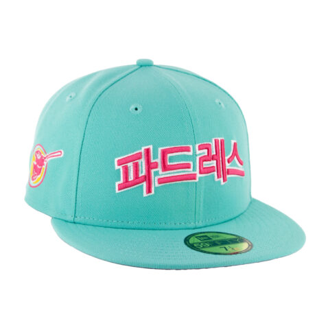 New Era 59Fifty San Diego Padres Hangul City Connect Fitted Hat Clear Mint Pink - Image 4