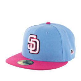 New Era 59Fifty San Diego Padres Mexico Fitted Hat Doscientos Blue Pink