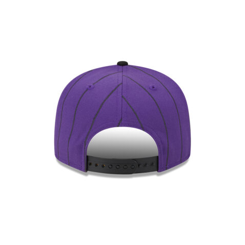 New Era 9Fifty Colorado Rockies Batting Practice 2024 Adjustable Snapback Hat Purple Pinstripe Black