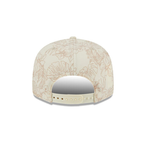 New Era 9Fifty LA Angels of Anaheim Leaf Adjustable Snapback Hat Chrome White Brown - Image 6