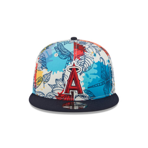 New Era 9Fifty LA Angels of Anaheim Spring 2024 Adjustable Snapback Hat Multicolor Brown - Image 4