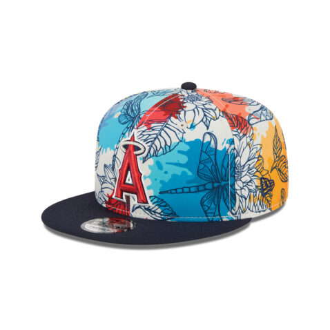 New Era 9Fifty LA Angels of Anaheim Spring 2024 Adjustable Snapback Hat Multicolor Brown