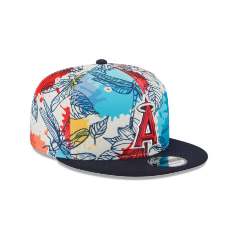 New Era 9Fifty LA Angels of Anaheim Spring 2024 Adjustable Snapback Hat Multicolor Brown - Image 3