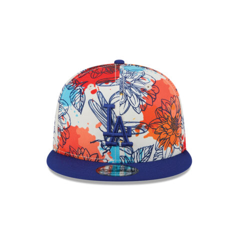 New Era 9Fifty Los Angeles Dodgers Spring 2024 Adjustable Snapback Hat Multicolor Brown - Image 3