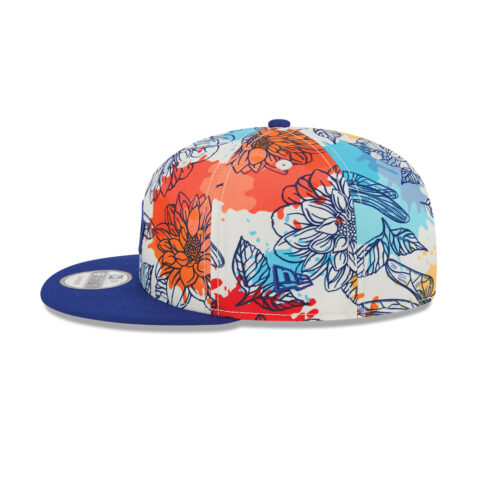 New Era 9Fifty Los Angeles Dodgers Spring 2024 Adjustable Snapback Hat Multicolor Brown - Image 2