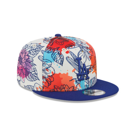 New Era 9Fifty Los Angeles Dodgers Spring 2024 Adjustable Snapback Hat Multicolor Brown - Image 4