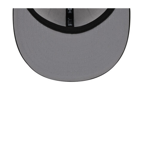 New Era 9Fifty Miami Marlins Batting Practice 2024 Adjustable Snapback Hat White Pinstripe Blue Black - Image 7