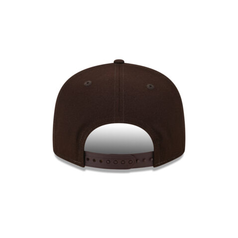 New Era 9Fifty San Diego Padres Batting Practice Adjustable Snapback Hat Burnt Wood Brown Stone - Image 5