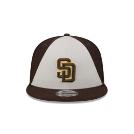 New Era 9Fifty San Diego Padres Batting Practice 2024 Adjustable Snapback Hat Burnt Wood Brown Stone