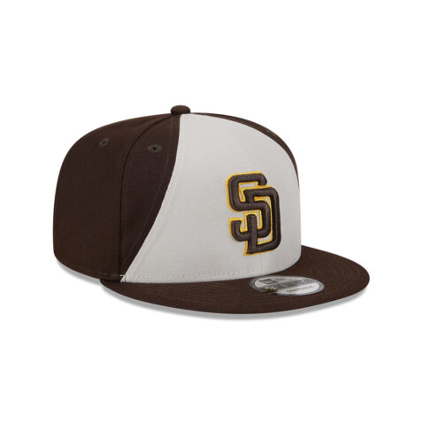 New Era 9Fifty San Diego Padres Batting Practice 2024 Adjustable Snapback Hat Burnt Wood Brown Stone