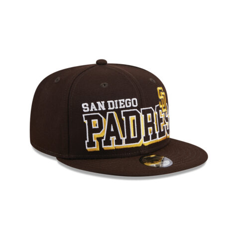 New Era 9Fifty San Diego Padres Game Day Adjustable Snapback Hat Brown