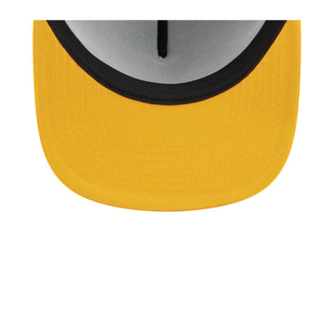 New Era 9Fifty San Diego Padres Game Day Throwback Mesh Trucker Adjustable Snapback Hat Brown Gold - Image 7