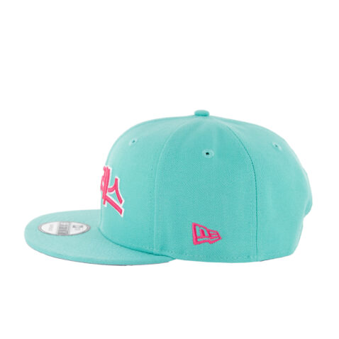 New Era 9Fifty San Diego Padres Hangul City Connect Adjustable Snapback Hat Clear Mint Pink - Image 2