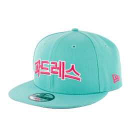 New Era 9Fifty San Diego Padres Hangul City Connect Adjustable Snapback Hat Clear Mint Pink