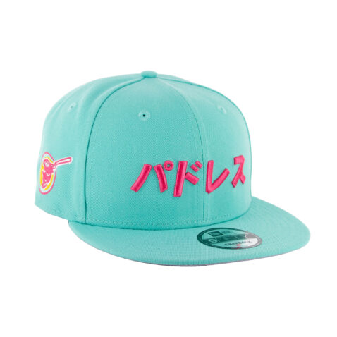 New Era 9Fifty San Diego Padres Katakana City Connect Adjustable Snapback Hat Clear Mint Pink - Image 4