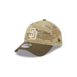 New Era 9Forty San Diego Padres Two Tone Adjustable A-Frame Snapback Hat Tiger Camo Brown
